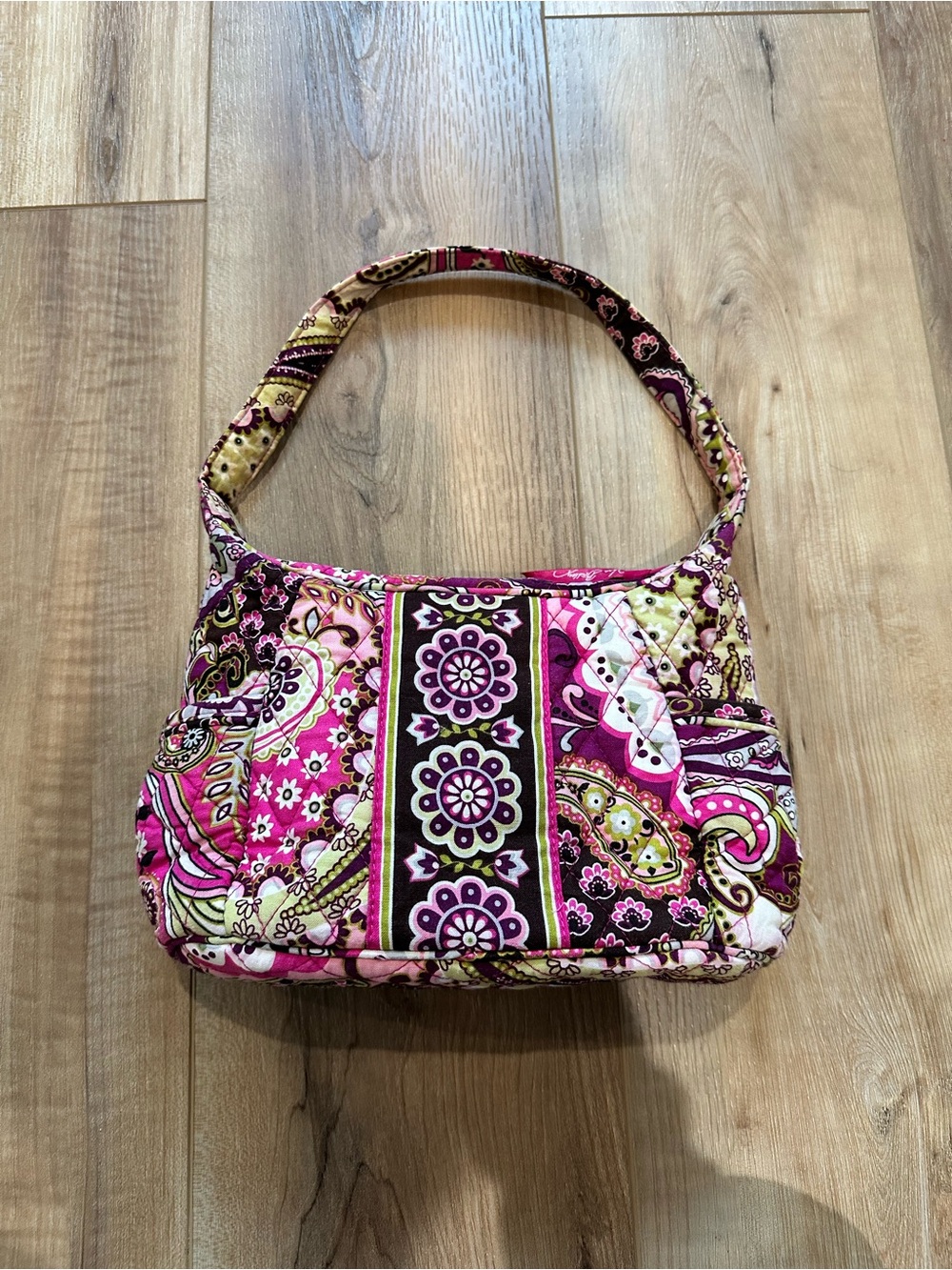 Vera Bradley shoulder bag in the retired Very Berry Paisley pattern